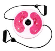 Диск за въртене MAXIMA, 28 см, С ластици, Бял с розов /31020402/