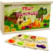 Домино дървено с плодове MAXIMA /270708/