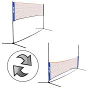 Многофункционална мрежа за джитбол, бадминтон, волейбол и тенис MAXIMA, Комплект със стойки /300698/
