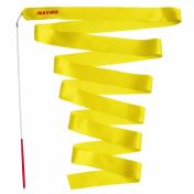 Лента за художествена гимнастика MAXIMA, 6 м*5 см, Жълта /20073903/