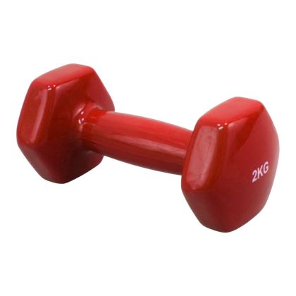 Гира 2 кг MAXIMA, С винилово покритие, Червена /20020705/