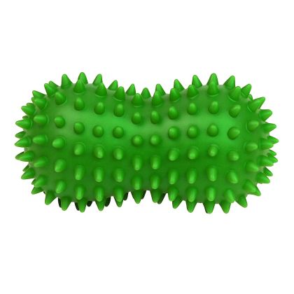 Топка масажна двойна MAXIMA, С форма на фъстък, 13х7 см, Плътна, Зелена /31068202/