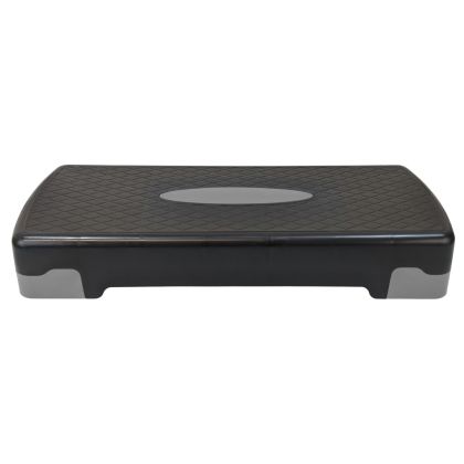 Стъпало за аеробика MAXIMA, 68 х 29 х H10 или 15 см, Черен със сив /91044002/