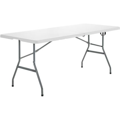 Сгъваема маса за кетъринг, пикник, градина и къмпинг MAXIMA, От HDPE и стомана, 180х74хH73 см /600706/