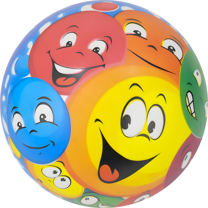 Kids ball MAXIMA, 19 cm, 60 g, multicolor print /200715/