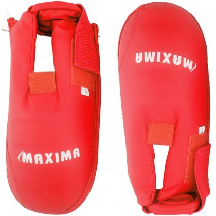 Протектори за стъпала за карате MAXIMA, Червени, Размер S /40005305/