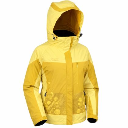 Дамско зимно яке 3 в 1 за ски, туризъм и сноуборд, Жълто, Размер XL /PO214101/