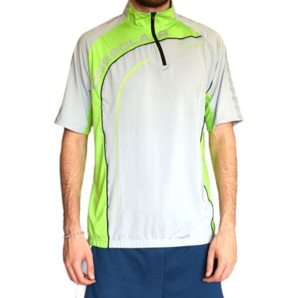 Тениска колоездачна ONEPOLAR, Бързосъхнеща, Сива със зелено, Размер L /PO292202/