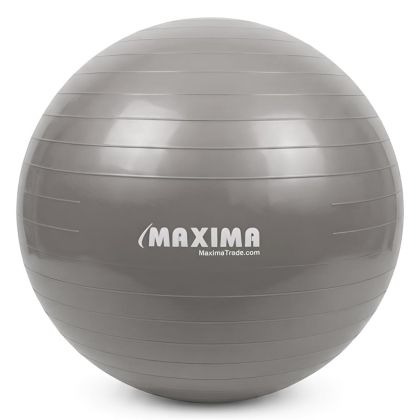 Гимнастическа топка MAXIMA, 65 см, Гладка, Сива /31066101/