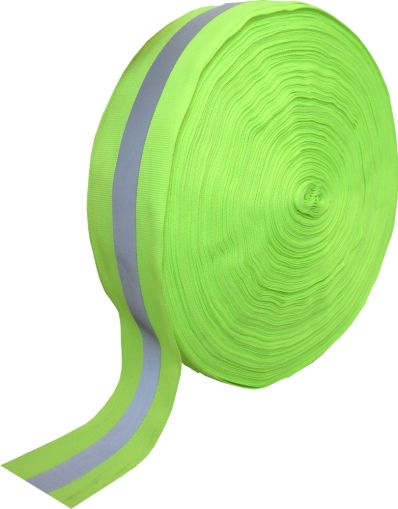 Reflective textile tape 5 cm x 100 m - Green, MAXIMA /40015501/