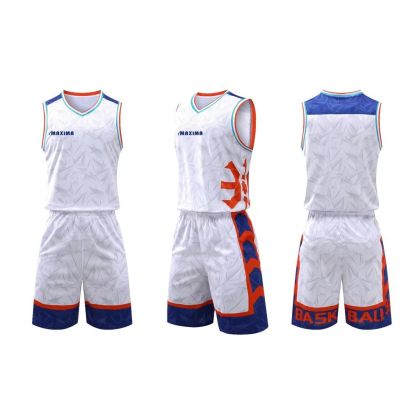 Basketball kit MAXIMA, White, size XL /40024505/