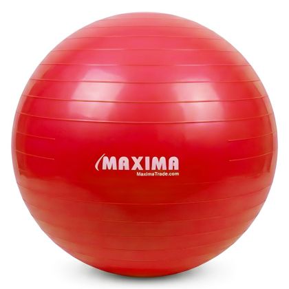 Гимнастическа топка MAXIMA, 80 см, Гладка, Червена /31066304/
