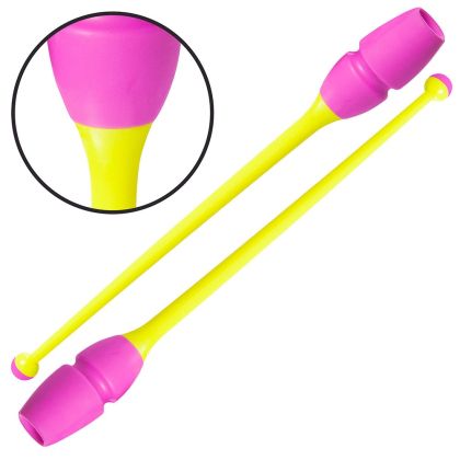 Clubs for rhythmic gymnastics MAXIMA, 45.5 cm, 180 g, connectable, design 7 /30095307N/