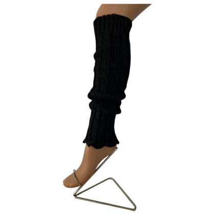 Alpaca leg warmers for dance, Black, pair /42060904/