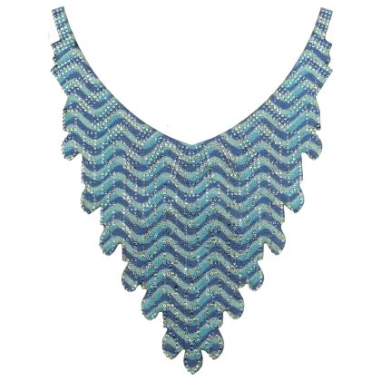 Garment decoration necklace with stones /490901/
