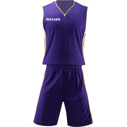 Basketball kit MAXIMA, Purple with Yellow, size XL /40024206/