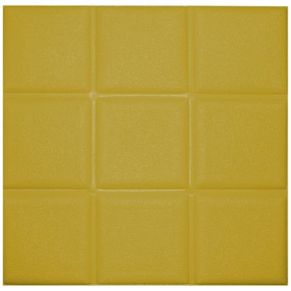 Decorative 3D wall panel 30 x 30 cm, self-adhesive, Yellow /51000301/