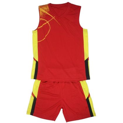 Basketball kit Red with Yellow, size 5XL /40022201/