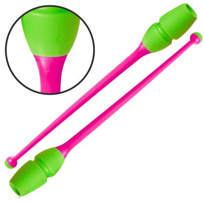 Clubs for rhythmic gymnastics MAXIMA, 45.5 cm, 180 g, connectable, design 5 /30095305N/