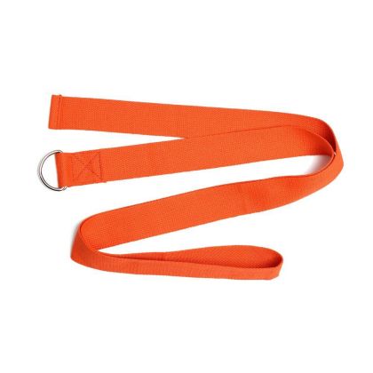 Yoga strap MAXIMA, 180x3.8 cm, Orange /40005003/