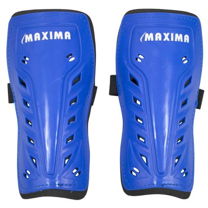 Football shin guards MAXIMA, blue, size M /40054202/