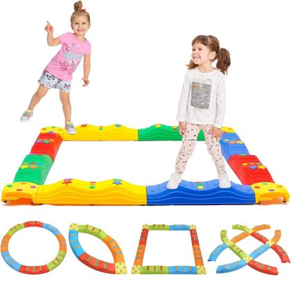 Combined color balance path MAXIMA, with 8 straight, 8 curved large platforms and 4 small platforms /500956/