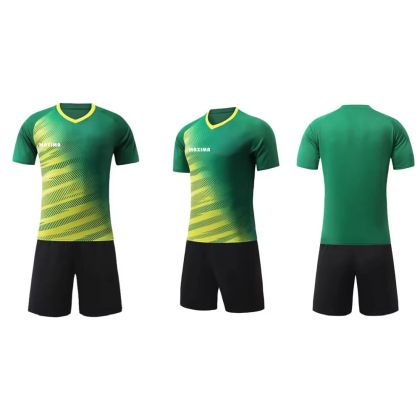Football / Volleyball / Handball kit (shirt and shorts) MAXIMA, Electric Green with Black, size 30 /40068001/