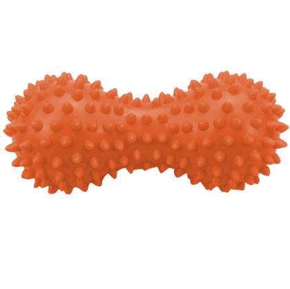 Double massage ball MAXIMA, peanut shape, 15 x 7 cm, Orange /31068201N/