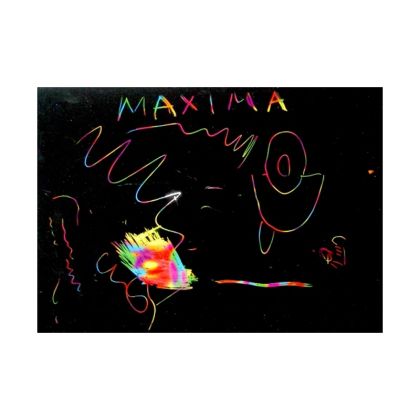 Скреч хартия на цветна основа MAXIMA, 18.5х25.5 см, 230 г / кв.м., Комплект 10 листа /150478/