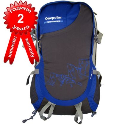 Туристическа раница Onepolar Performance 2г. гаранция, Тъмносиня /PO153602/