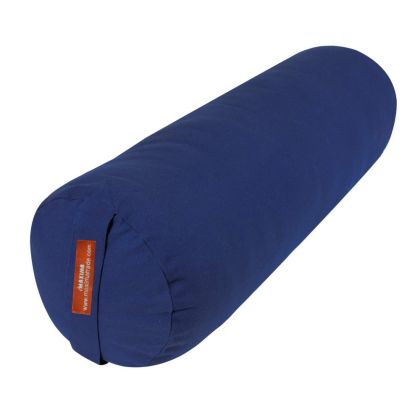 Йога болстер цилиндричен (възглавница, зафу) MAXIMA, 71x25x25 см, Син /30008403/