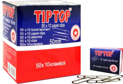 Кламери 50мм TIP TOP 50 броя /130139/