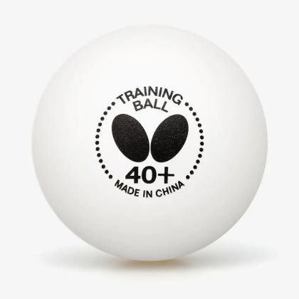 Топче за тенис на маса BUTTERFLY Training ball 40+, Бяло /200375/