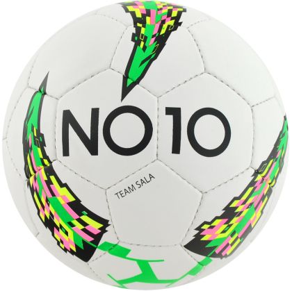 Топка за футзал NO10 FUTSAL TEAM SALA, БЯЛА, Размер 4, Ръчно шита /36018001/