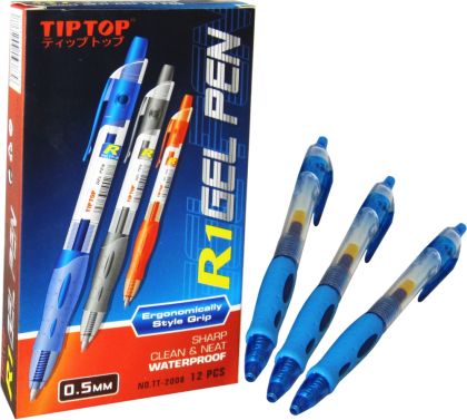 Гел химикалка TIP TOP, С връх 0.5 мм, Син /110313/