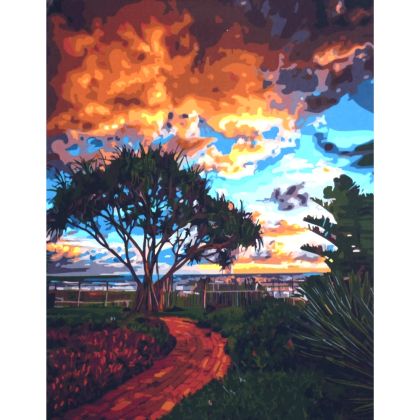 Комплект за рисуване по номера с платно 50х40 см, Модел 44 /27014644/