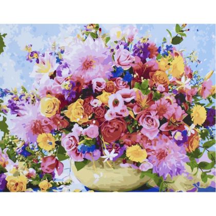 Комплект за рисуване по номера с платно 50х40 см, Модел 46 /27014646/