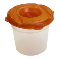 Чашка за четки за рисуване, 7 x Ф8.5 см, Комплект с капачка и тапа /150099/