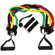 Ластици за упражнение MAXIMA, Комплект 5 броя с 5 ръкохватки /310464/