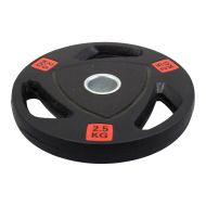 Диск за щанга MAXIMA, 2.5 кг, За лостове Ф25-28 мм, Гумиран, С метален пръстен и дръжки /310559/