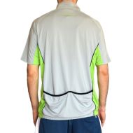 Тениска колоездачна ONEPOLAR, Бързосъхнеща, Сива със зелено, Размер M /PO292201/