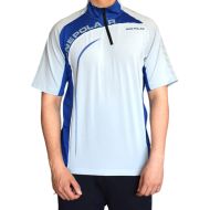 Тениска колоездачна ONEPOLAR, Бързосъхнеща, Сива със синьо, Размер M /PO292205/