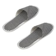 Хотелски чехли, Отворени, 39-42 номер, Черен с бял /950253/