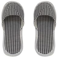 Хотелски чехли, Отворени, 39-42 номер, Черен с бял /950253/