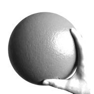 Топка за доджбол, народна топка, хандбал MAXIMA Alligator skin, 6 инча / 15 см, Червена /20091906/