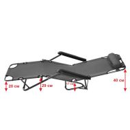 Сгъваем стол, шезлонг, легло 3 в 1 MAXIMA, 153 см, Дизайн 2 /60020702/