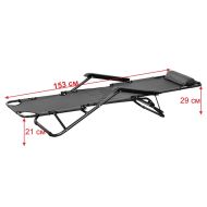 Сгъваем стол, шезлонг, легло 3 в 1 MAXIMA, 153 см, Дизайн 2 /60020702/