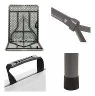 Сгъваема маса за кетъринг, пикник, градина и къмпинг MAXIMA, От HDPE и стомана, 180х74хH73 см /600706/