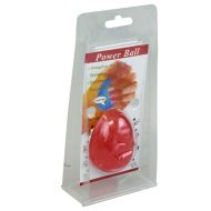 Топка – яйце за сила, 5.9х4.3 см, Червена, С високо съпротивление /20075702/