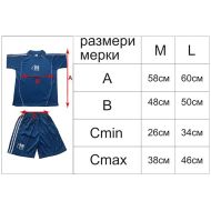 Екип за футбол/ волейбол/ хандбал с номера на гърба к-кт 12 броя червено и бяло MAXIMA /400106/